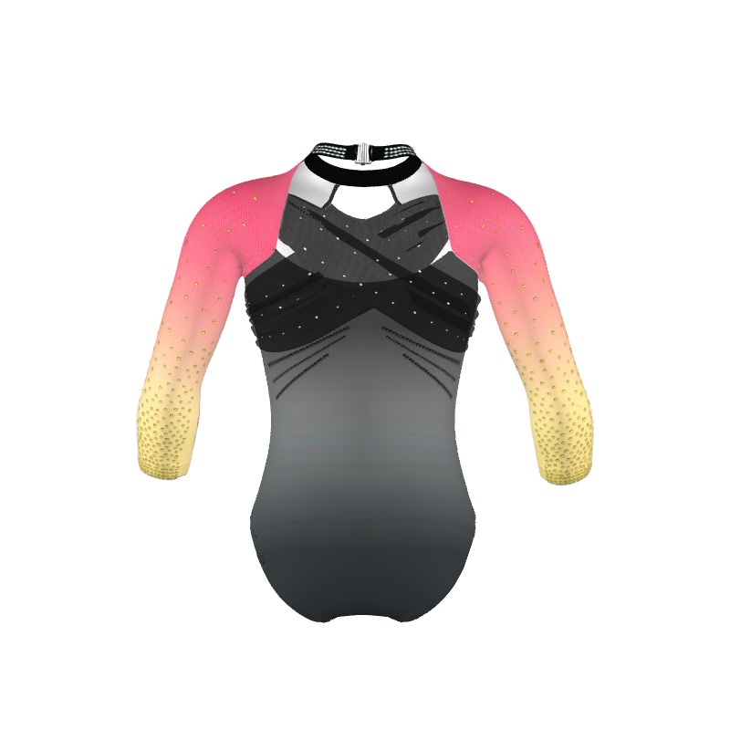 Custom Pink White-Black Sublimation Long Sleeve Fade Fashion